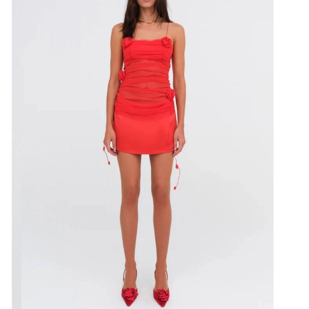 For Love And Lemons Red Mini Dress